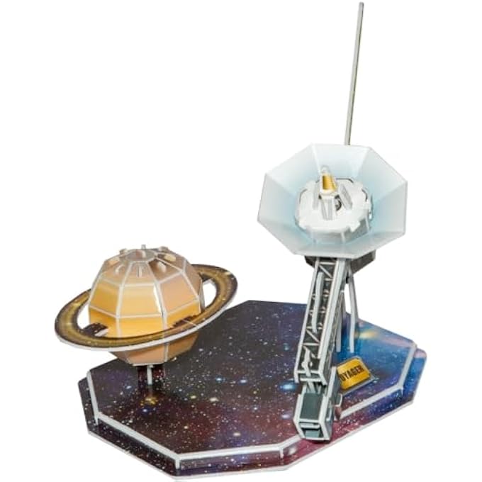 3D PUZZLE SPACE & ORBITAL WONDERS VOYAGER SPACE PROBE MINI UNIQUE & COLLECTIBLE MODEL ASSEMBLY BUILDING KIT FOR KIDS & ADULTS 46PCS - Image 2
